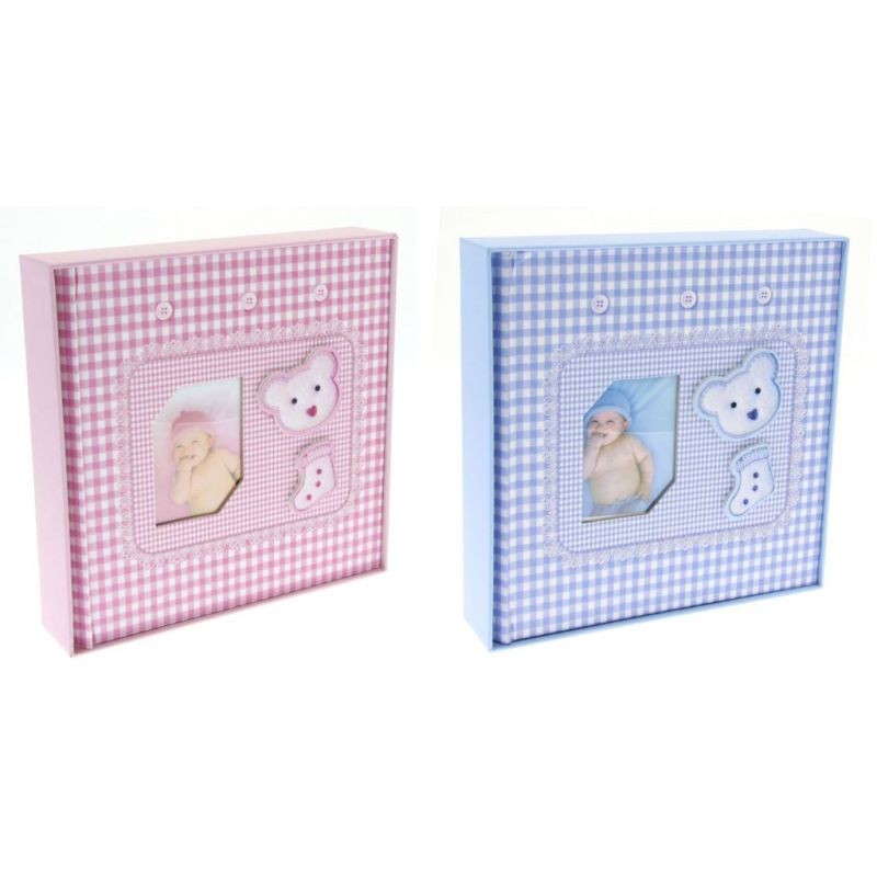 Album Little Bear, personalizabil, 200 poze 10x15, slip-in, spatiu notite Albastru - imagine 12